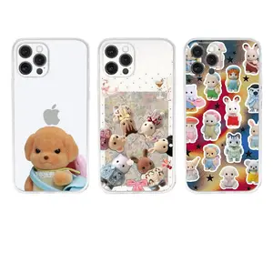 S-Sylvanians Cute Families Phone Case for iPhone 17 Pro Max Air 16 Pro 15 14 Plus 13 12 11 and Samsung S26-S23 Plus Ultra Mini Transparent Silicone Soft