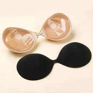 Adhesive Silicone Bra Strapless Backless Design, Enhances Bust Size 3cm, Suitable for Small Chests & Low Cut Dresses