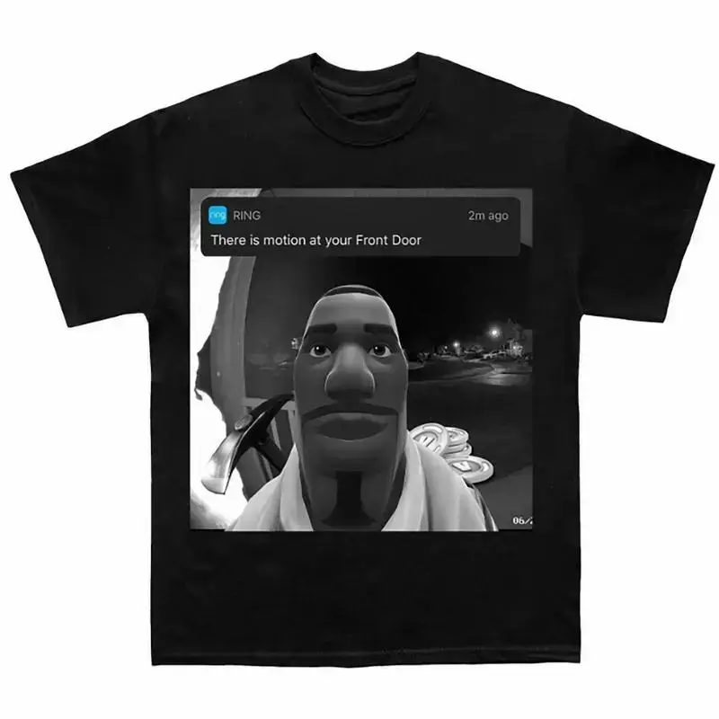 100% Premium Cotton Short-Sleeve Round Neck T-Shirt, Menswear Streetwear Fortnite Motion Meme Graphic Tee, Unisex Casual Tropical Street Style Sports Top