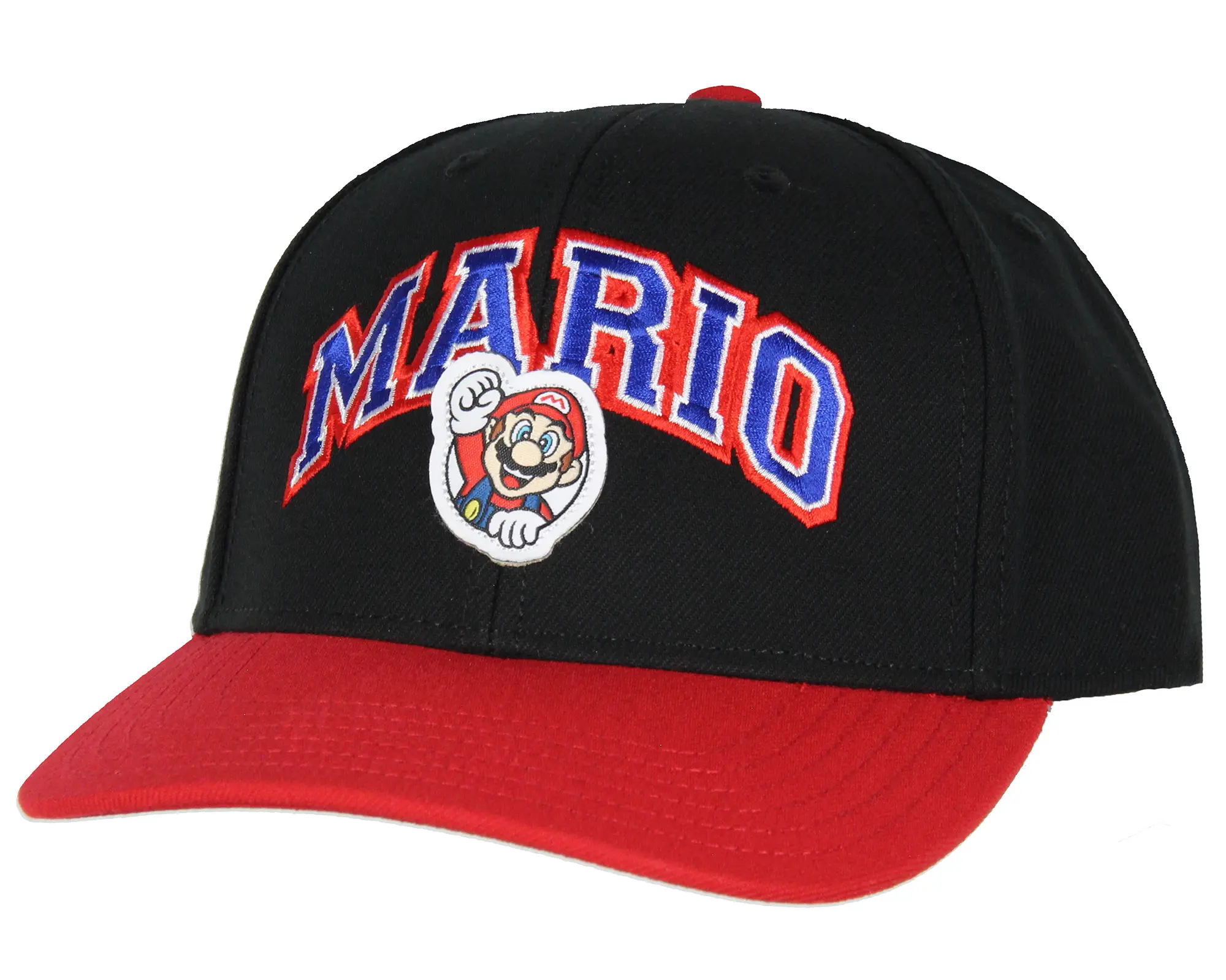 Nintendo Super Mario Hat | Embroidered Mario Adjustable Snapback Hat| Mario Adult Baseball Hat Cap OSFM