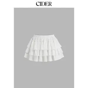 Cider Mid Rise Broderie Anglaise Layered Mini Skirt