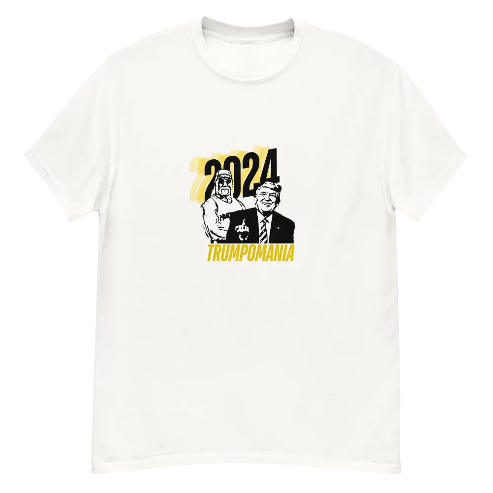TRUMPOMANIA 2024 Iconic Tee - Presidential Election Campaign Apparel - Donald Trump