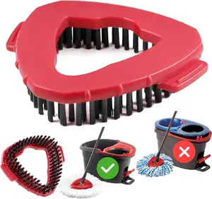 Scrub Brush for Easy Wring 1 Tank System Spin Mop Replace Head Base Plastic Brush Carpet Nozzle Brush Attachment Carpet Sweeper for Home and Office