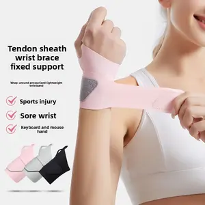 Ultra-thin wrist protector, prevents wrist sprains and injuries, protects wrist tendons from sprains, comfortable to wear, adjustable size, made of nylon material