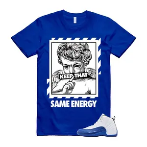12 Blueberry Game Royal Blue White T Shirt Match ENERGY