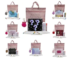 Coloring book, ohuhu markers, glitter pen and Bag Bundle.