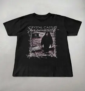 Crystal Castles T-shirt, 90s style grunge graphic tee, Crystal castles graphic tee, Gothic clothing, Y2k graphic tee, Gifts for him, unisex