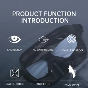 Low-Capacity Adult Diving Equipment Freediving Mask Tempered Lens Anti-Fog Multi-Purpose PC Snorkeling Diving Mask