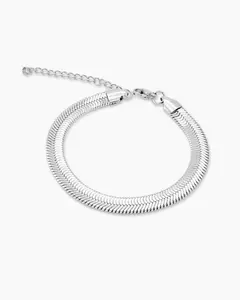 Layla Silver Bracelet | Waterproof, Sweat-proof, Non-Tarnishing, Hypoallergenic Jewelry