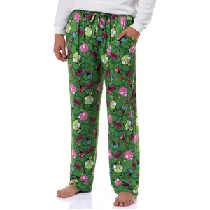 Invader ZIM Adult ZIM Gir and Pig AOP Tossed Print Sleep Pajama Pants Loungewear Sleepwear for Men Women
