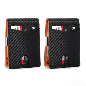 Okicoler Carbon Fiber Ultra-Thin Men's Wallet with 11 Card Slots RFID Shielding Anti-Scan Tech & Premium Gift Set Buy 1 Get 1 Free