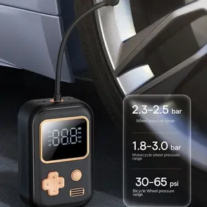 150PSI Cordless Portable Tire Inflator Air Compressor Rechargeable Electric Air Pump with LED for Car Bike Ball