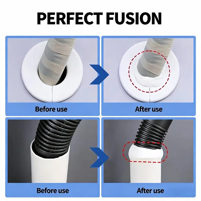 6-Pack of New Waterproof Sealant Putty: Quick-Repair Putty for Sealing Wall Holes, Drain Connections, Wall Openings, and Air Conditioning Vents—An Everyday Essential