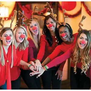 Plush Reindeer Antlers Headband 12 PACK 1681