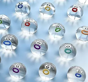 Kawaii Cartoon Face Squishy Toy, Soft Elastic Mochi Squeeze Ball, Cute Funny Anxiety Relief Fidget Plaything, Novelty Leisure Hobby Toy for Daily Relaxation