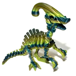 Skeleton Parasaurolophus - 3D Printed Articulating Figure Skeleton Parasaurolophus - 3D Printed Articulating Figure