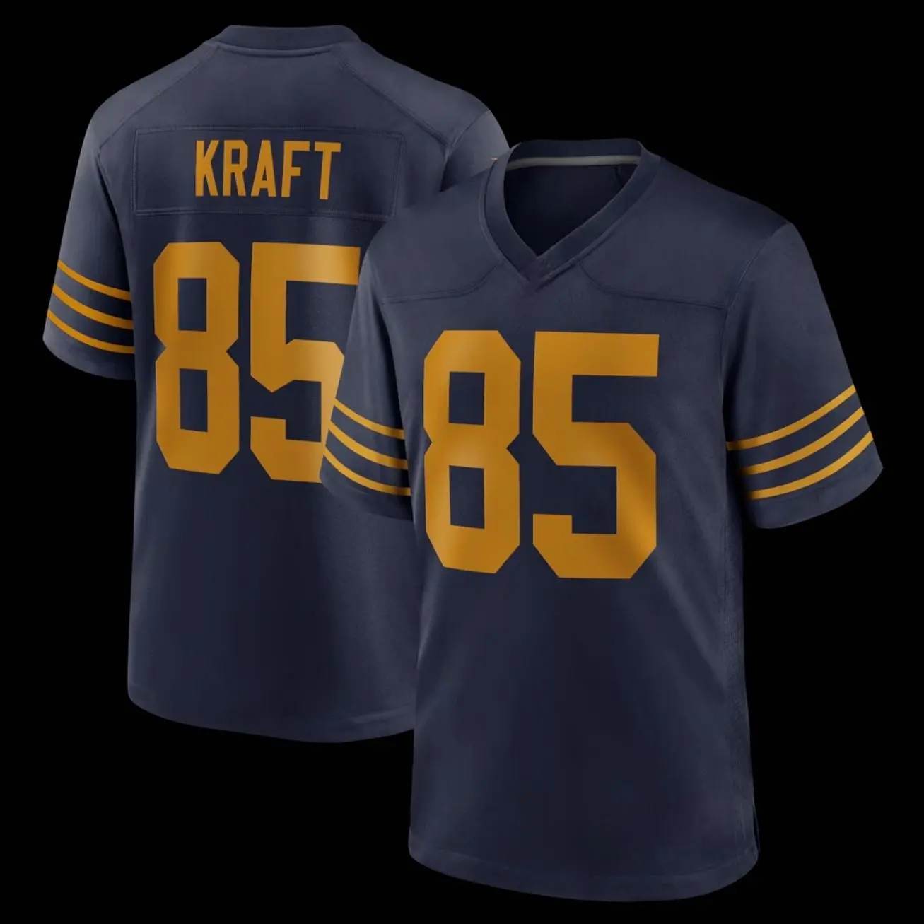 Unisex Football inspired by Kraft 85 Green Bay Alternate Game Jersey - Navy