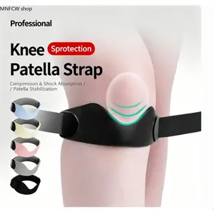 Professional Patella Knee Strap for Men & Women | Anti-Slip Shock-Absorbing Gym SupportBand, Heavy-Duty Joint Alignment Compression Wrap for Basketball Running Leg Day
