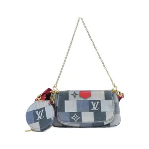 Pre-owned Louis Vuitton Canvas Shoulder Bags Denim Monogram Shoulder Bag