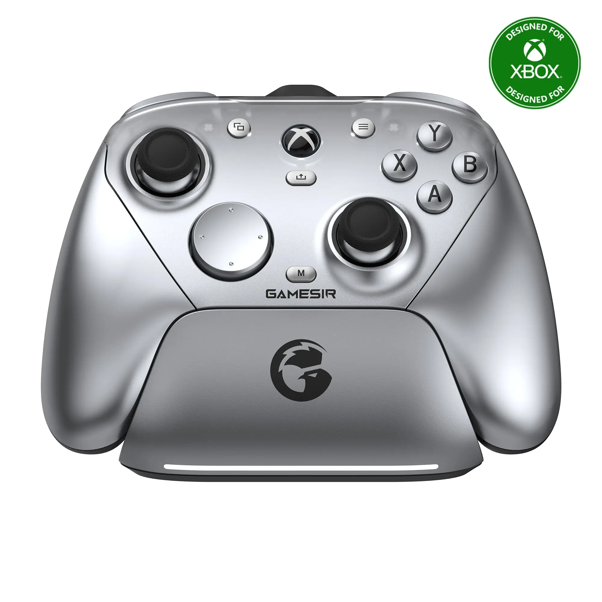 GameSir - G7 Pro Controller for Xbox Series XSOne, PC, Android, TMR Sticks, Hall Effect Triggers, 1000Hz Polling Rate,Audio Jack - Metallic Silver