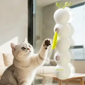 Cat Toy, Smart Automatic Swing Cat Teaser Wand with Motion Sensor and Replaceable Tail for Interactive Automatic Cat Entertainment