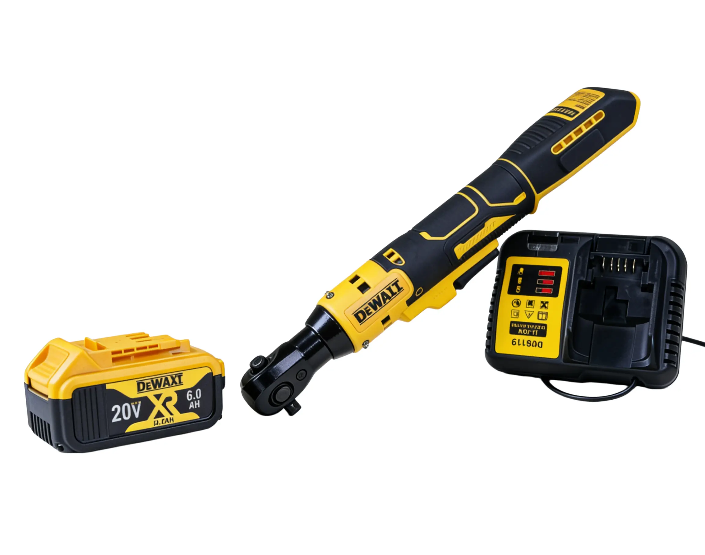 Dewalt 512 Ratchet Wrench, Compact Manual Fastening Tool, Hardware Nut Disassembly Instrument, Hard Storage Case Socket Kit, Anti-Slip Hand Service Wrench, Automobile Workshop Maintenance Tool, Construction Furniture Assembly Hardware Instrument