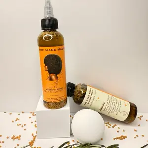 The Mane Magic Hair growth oil 4oz Haircare with 35 organic ingredients from India fast and massive results-peppermint scented