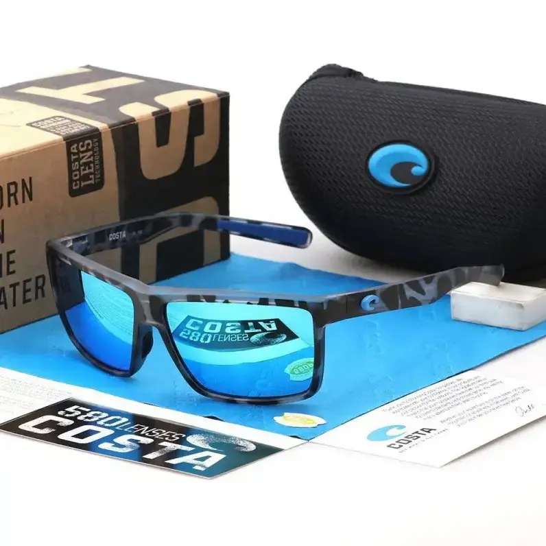 Costa Del Mar Tuna Alley Matte Black Frame/Grey Polarized Lenses 580P, COSTA Polarized Sunglasses Fashion Cycling Running Sun Glasses Unisex Outdoor Sport Polarized Goggles