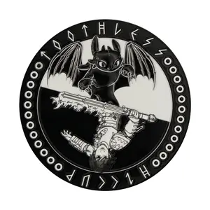How To Train Your Dragon Toothless and Hiccup Limited Edition Metal Medallion
