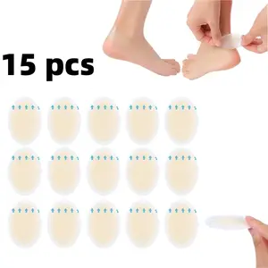 15 pcs self-adhesive gel heel protection pad - comfortable foot cushion, suitable for foot care pad to reduce heel pressure, prevent grinding blisters, and relieve heel discomfort