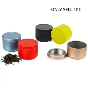 Airtight Smell Proof Container, Aluminum Herb Stash Jar, Metal Sealed Can, Canister, Tea Jar, 1pc, Ideal for Storage and Protection