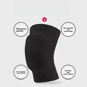 Thick Padded Knee Pads for Dancing - Non-Slip Breathable Knee Sleeves, Shock-Absorbent Protective Gear for Yoga, Dance & Floor Workouts