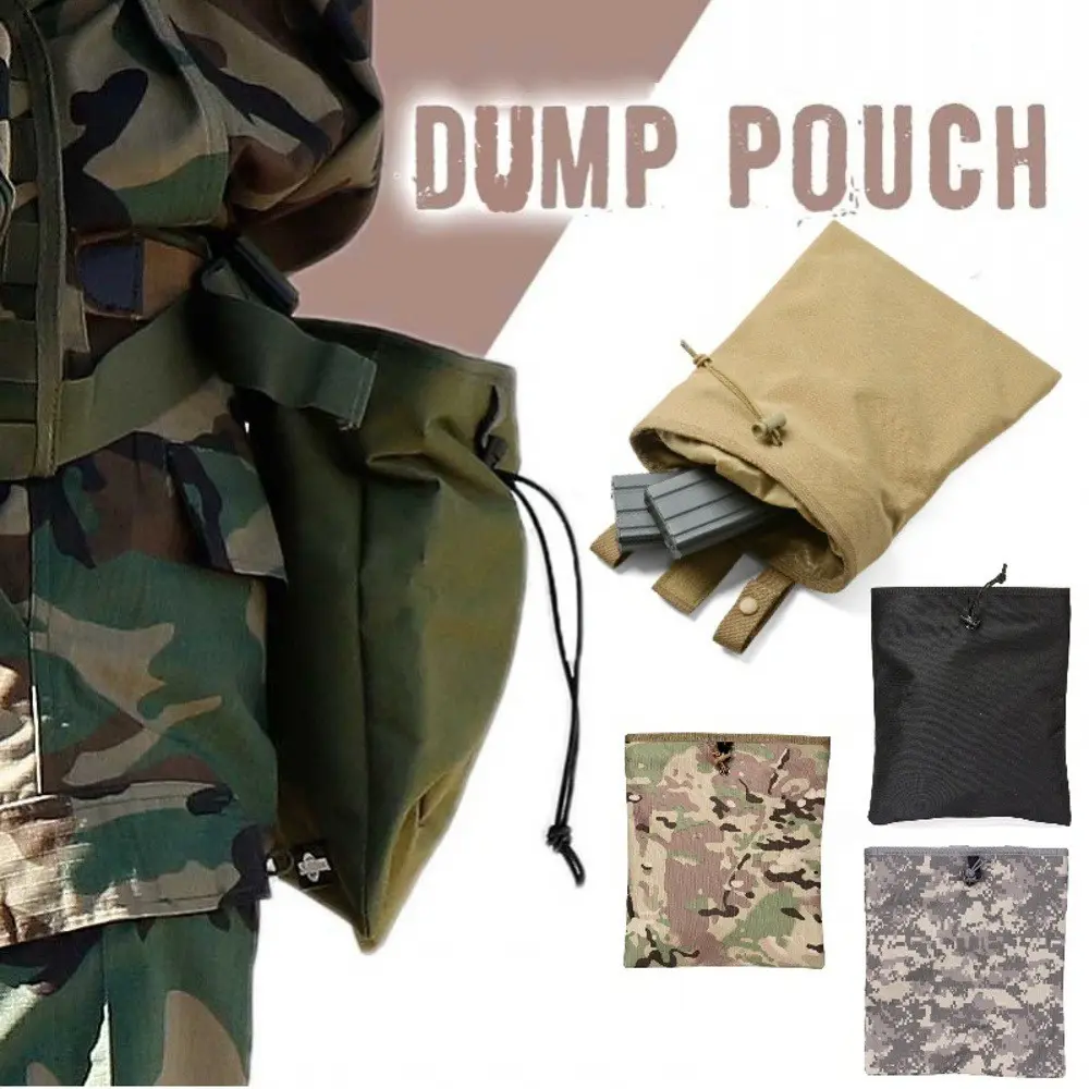 Unisex Large Outdoor Drawstring Bag, Camouflage Multi-Functional Storage Pouch, Portable Tool Organizer Waist Pack, Ideal for Hiking & Camping