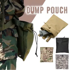Unisex Large Outdoor Drawstring Bag, Camouflage Multi-Functional Storage Pouch, Portable Tool Organizer Waist Pack, Ideal for Hiking & Camping