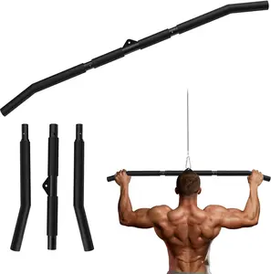 Fitarc 40'' LAT Pulldown Bar Attachment for Pulley Cable Machine, Full-Length Non-Slip Grip, LAT Pull Down Bar Accessories for Gym, Strength Workout