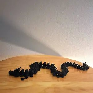 Dragon Mythical Black Fidget Unique Design - Intricate Detailing.