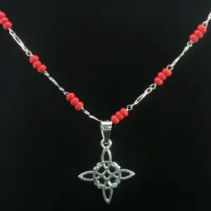 Witch Knot Protection Necklace (Sterling Silver 925)