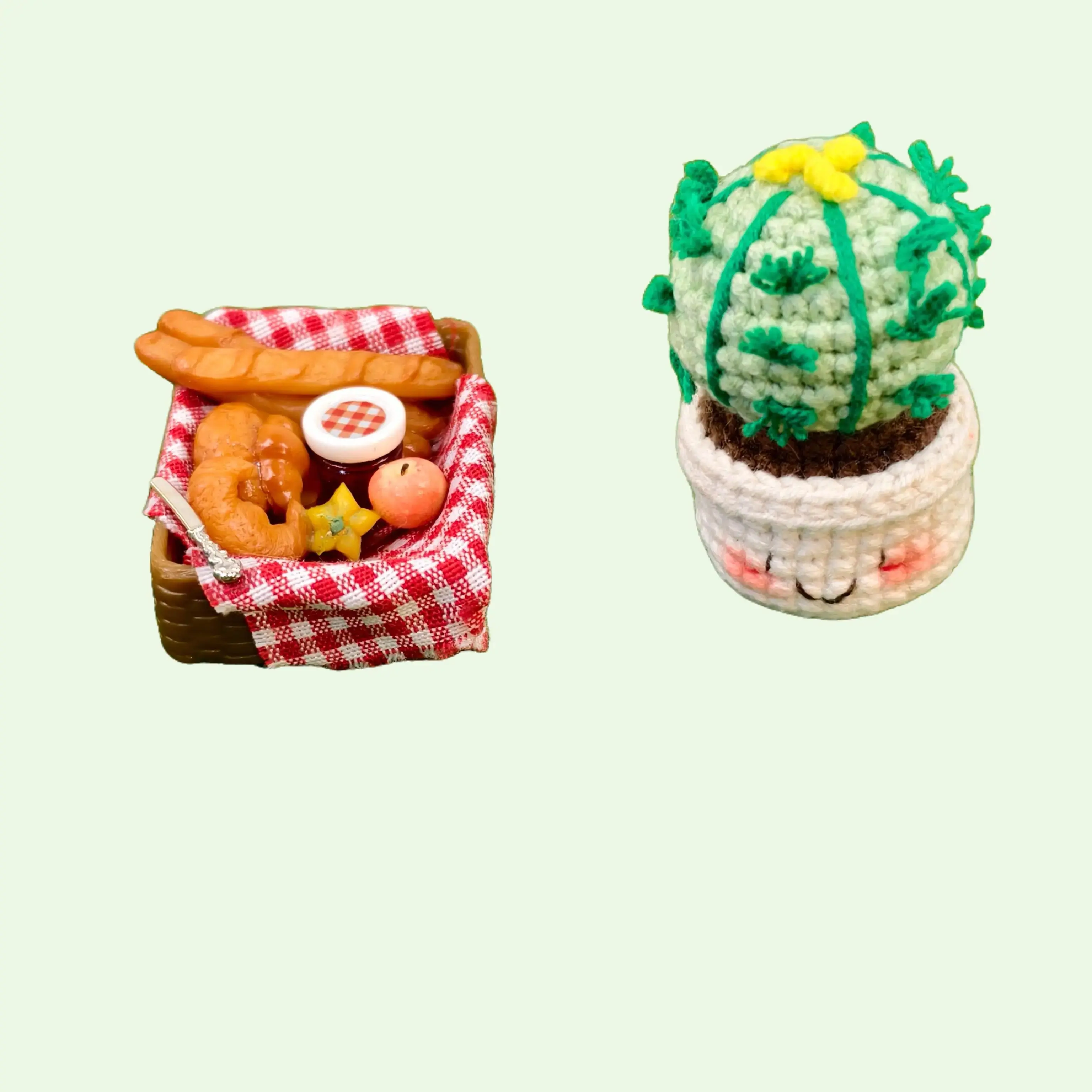 Handmade Amigurumi Crochet Small Cactus Plushie