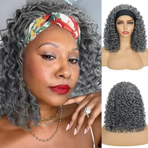 Hot-selling African curly wig with headpiece, spiral-curled high-temperature synthetic fiber wig.
