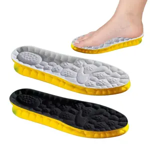 4D Cloud Technology Sports Insoles for Shoes PU Sole Soft Breathable Shock Absorption Cushion