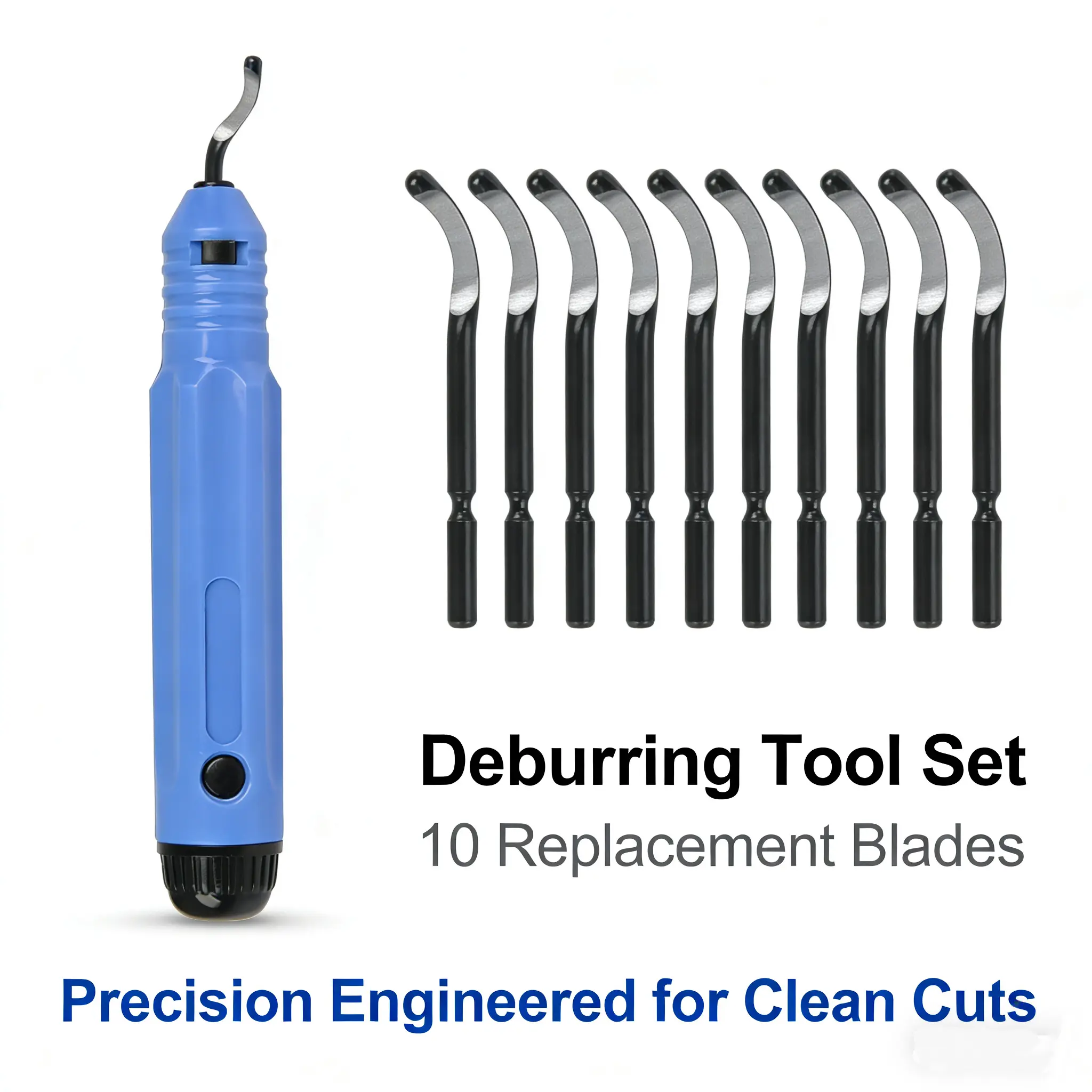 Professional Deburring Tool Kit, Stainless Steel Blade, Hand Deburrer for Metal, Wood, 3D Prints and Plumbin