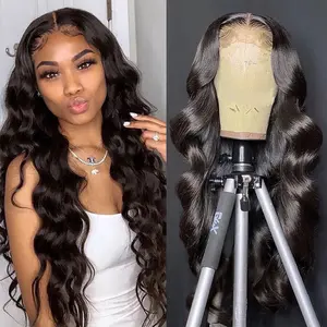 Human Hair Lace Front Wig, Loose Deep Wave Style, Transparent Lace Hair Extension