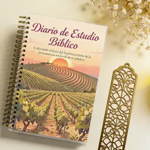 Spanish Bible Reflection Diary & Prayer Record Book, Daily Devotional Journal, Diario De Estudio, Daily Study Plan, Quiet Time Tracking, Portable Phone Planner, Designed for Spanish Users