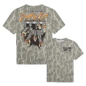 Pull Time Shirt | Dump The Box | Rabbit Hunting Camo Shirt, Mossy Oak ORIGINAL BOTTOMLAND, Real Tree Classic Camo Tee Riley Green Shirt, Perfect For Outdoor Enthusiasts