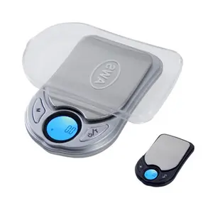 212 MAIN Black Digital Pocket Scale, 650x0.1g Capacity, Round Shape, Backlit LCD Display, Compact Form, Removable Cover, On-the-Go Office/School Stationery Weighing Tool