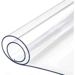 24x48 Inch Clear Table Cover Protector for Kitchen Dining Room Wood Furniture Plastic Tablecloth Protector Easy Clean PVC Desk Pad Vinyl Coffee Side Table Protectors Pads Vanity End Table Mat
