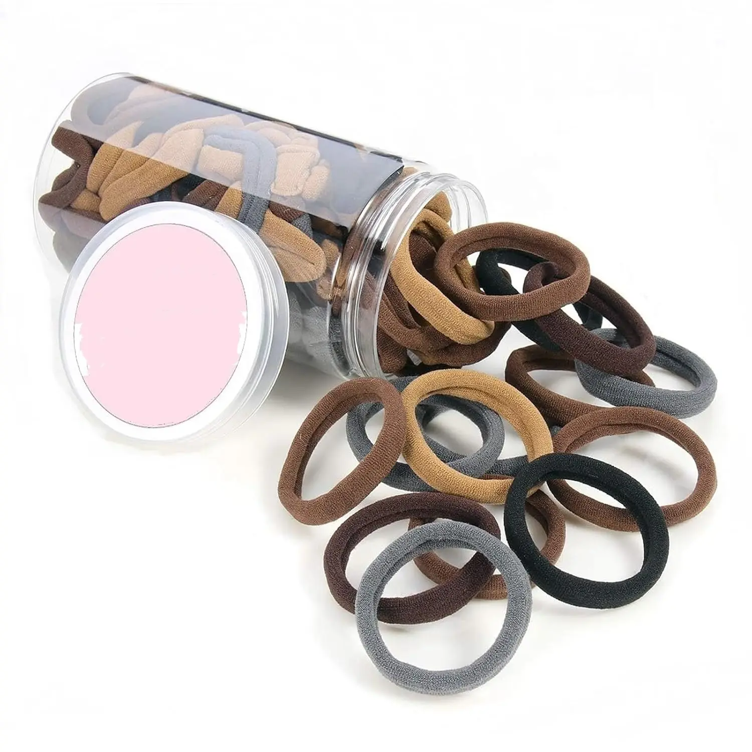 【NOT FOR SALE】1PCS Random Colors Hair Ties -  No Damage, Cotton Seamless Ponytail Holders for Thick Hair