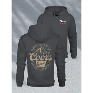 [310g Double-Sided Printed Hooded Sweatshirt] 310g double-sided printed Men's long-sleeved hooded sweatshirt, since the banquet of Coors in 1873, is suitable for wearing casual and versatile tops in autumn and winter, outdoor commuting and