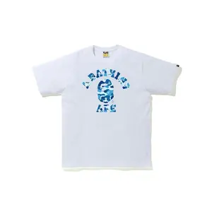BAPE ABC Camo College Tee (SS21) White/Blue (men) by StockX