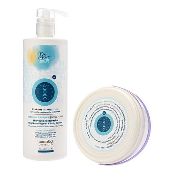 Tweak'd by Nature Stardust Blue Zone Beauty Hair Cleanser & Mask Set